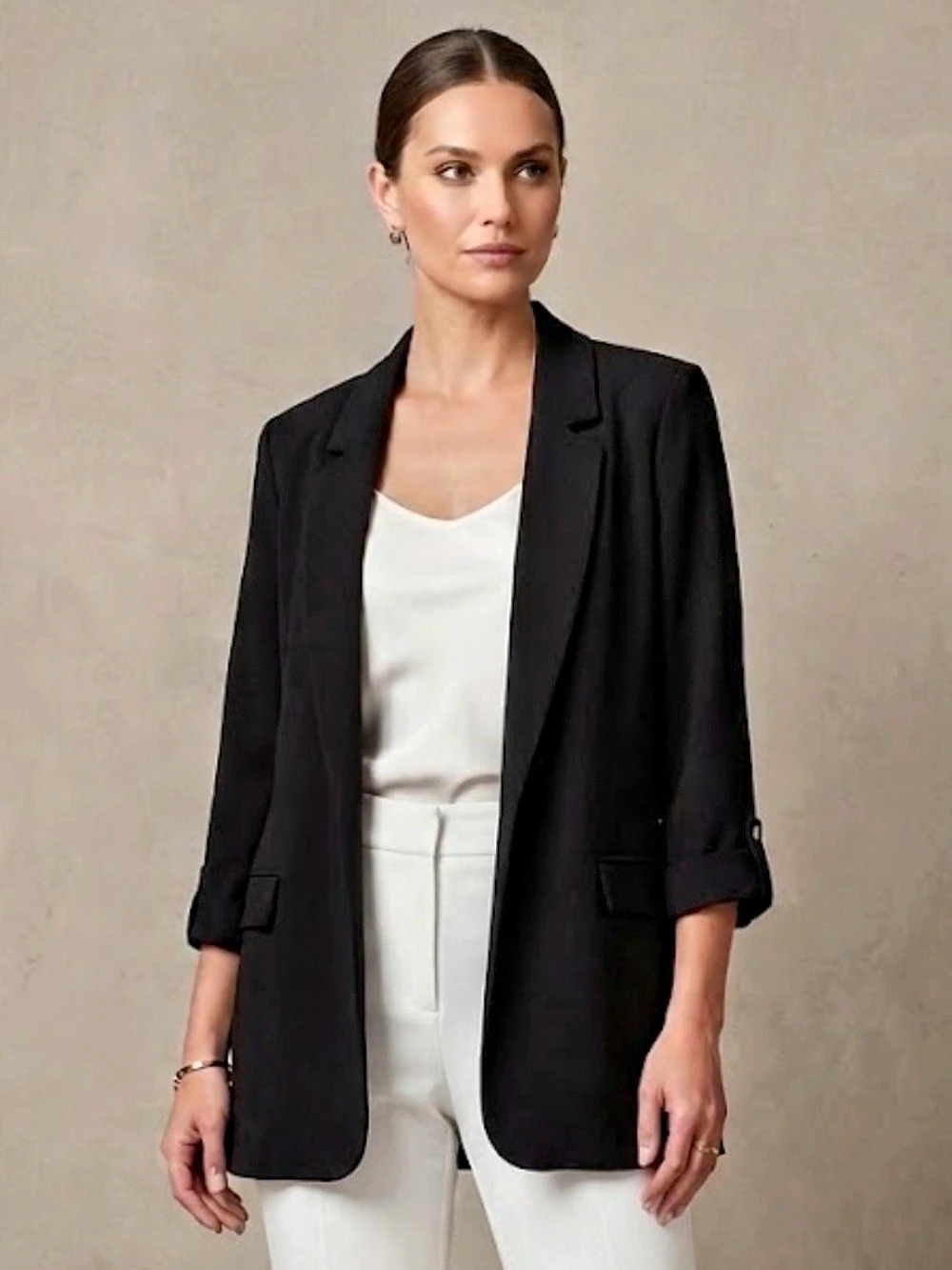 Joseph Ribkoff Black Lightweight Open Blazer